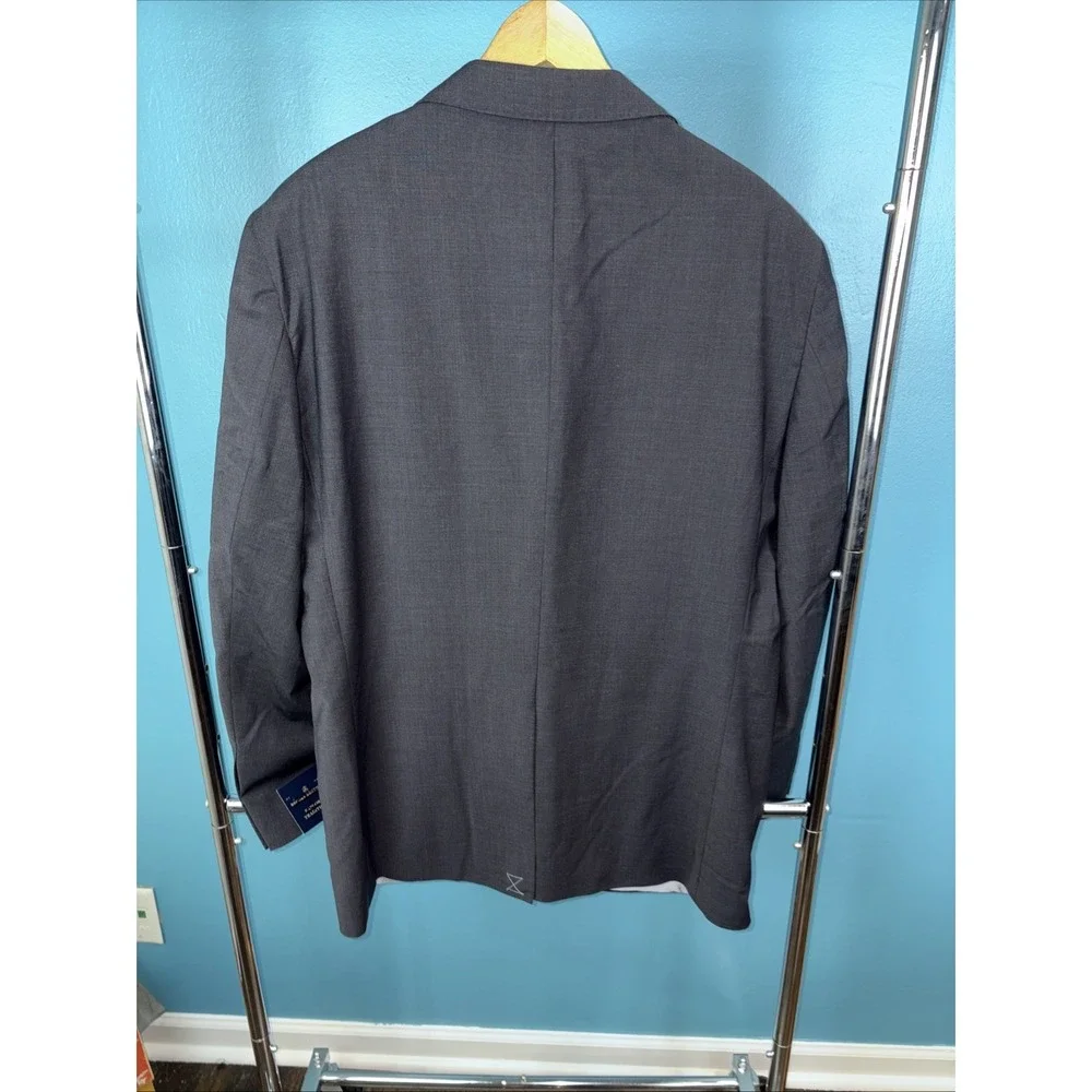 Brooks Brothers Suit Jacket 48 R Gray Wool‎ Luxury Blazer Traditional Explorer